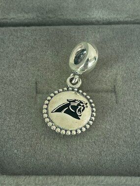 Pandora Carolina Panthers Charm Pendant|S925 Sterling Silver Jewelry